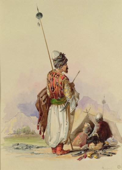 A Kurdish Warrior by Amadeo Preziosi